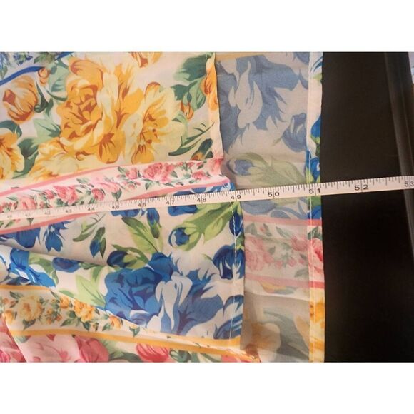 Karolina maxi drop waist semi sheer dress button down size Medium - Picture 6 of 8